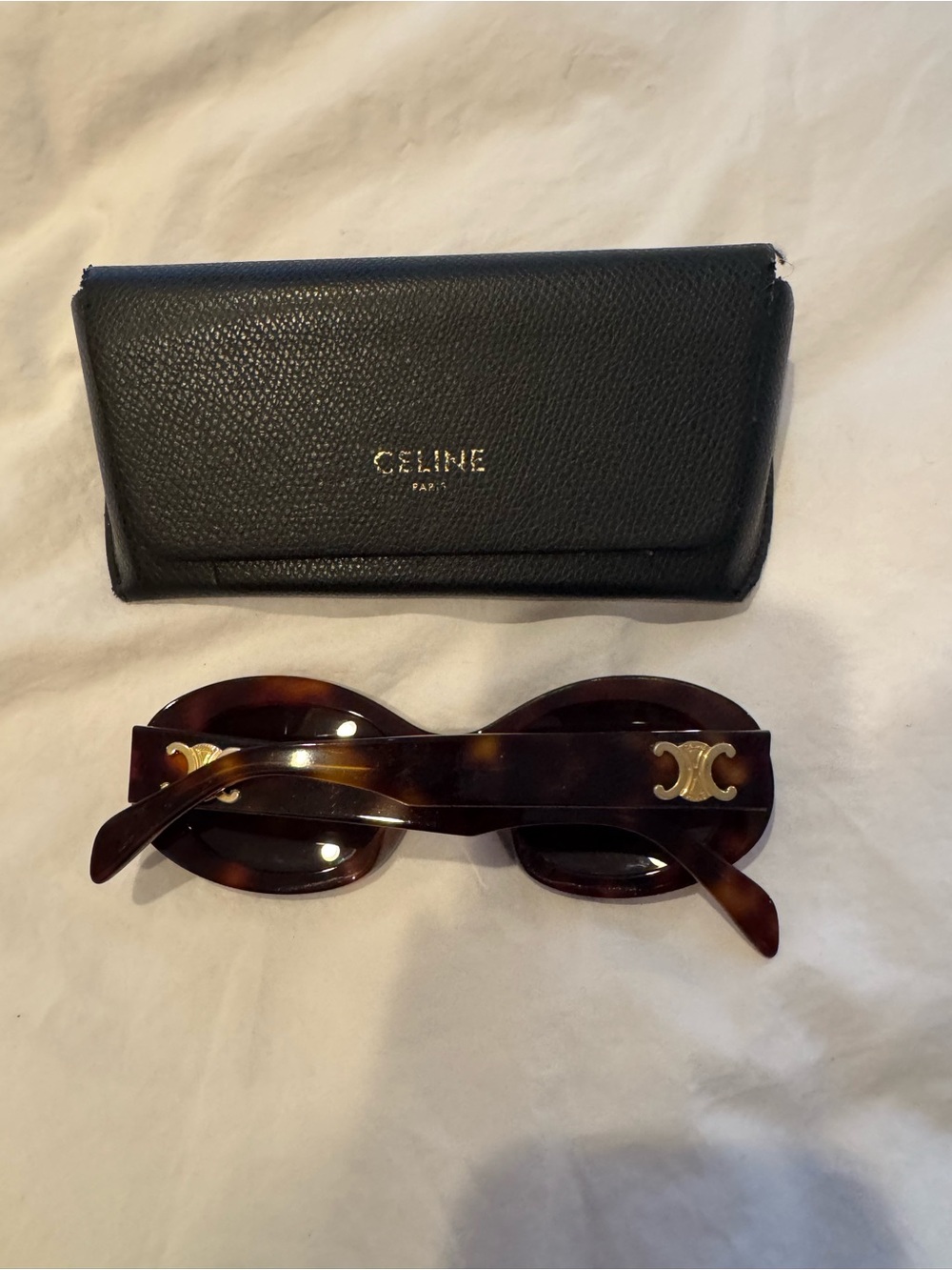 Celine Havana Tortoiseshell Round Sunglasses - B - Picture 4 of 8